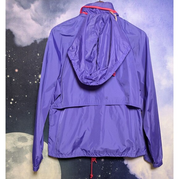 Vintage Woolrich Purple Red Windbreaker Jacket Size Medium 80s 90s Retro Outdoor - Picture 4 of 9